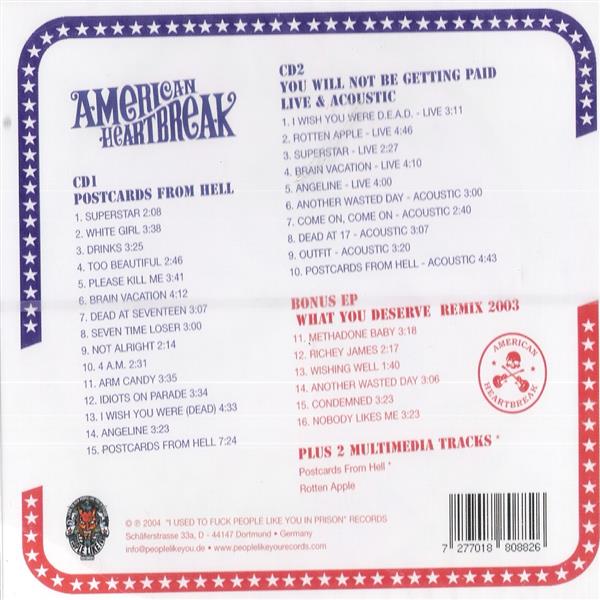 CD-2 - Postcards From Hell - You Will Not Be Getting Paid