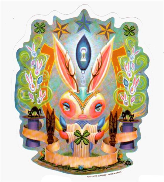 Aaron Marshall Aufkleber - Magic Bunny