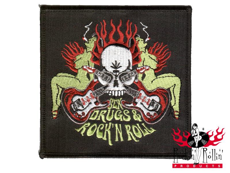 Mighty Texx Aufnäher - Sex, Drugs And R'n'R