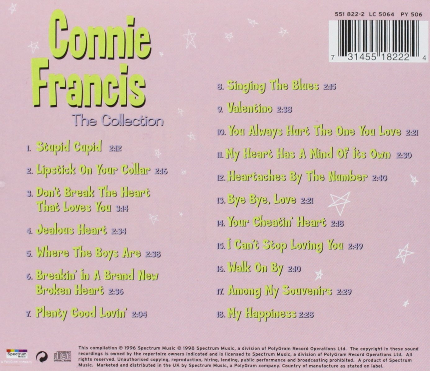 CD - Connie Francis - The Collection