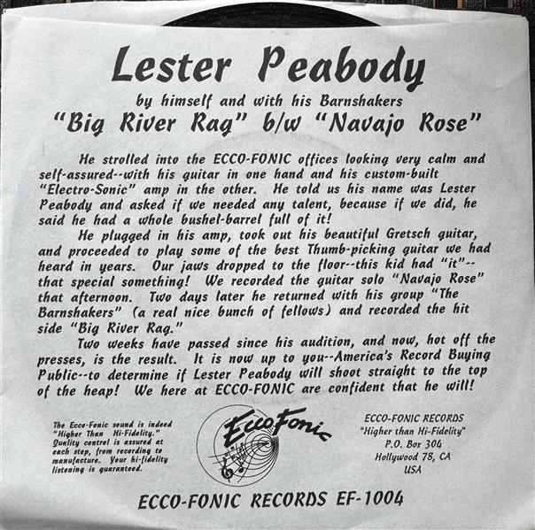 Single - Lester Peabody - The Great Guitar Instrumental Sounds of Big River Rag, Navajo Rose