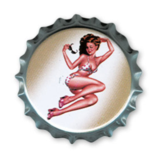 Button - Kronkorken - Pin Up 1