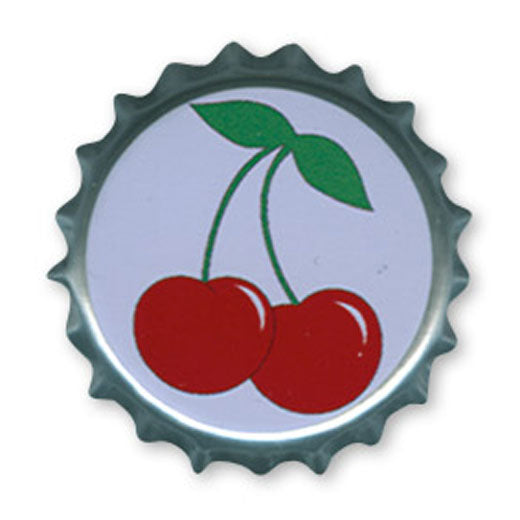 Button - Kronkorken - Cherries