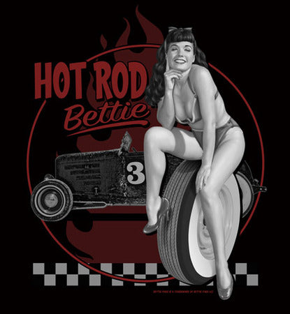 T-Shirt - Bettie Page - Hot Rod Bettie