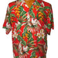 Hawaii - Shirt - Birds Of Paradise , Red