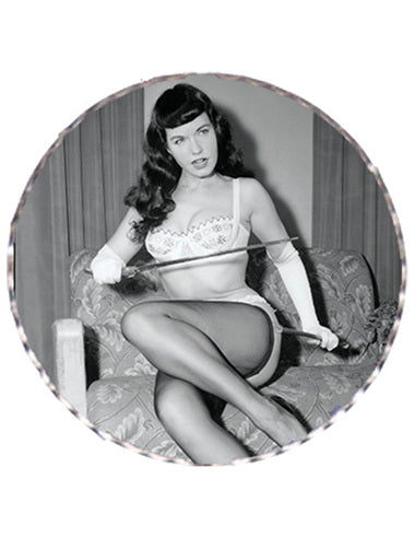Steady-Hemd - Betty Page - Collage Black