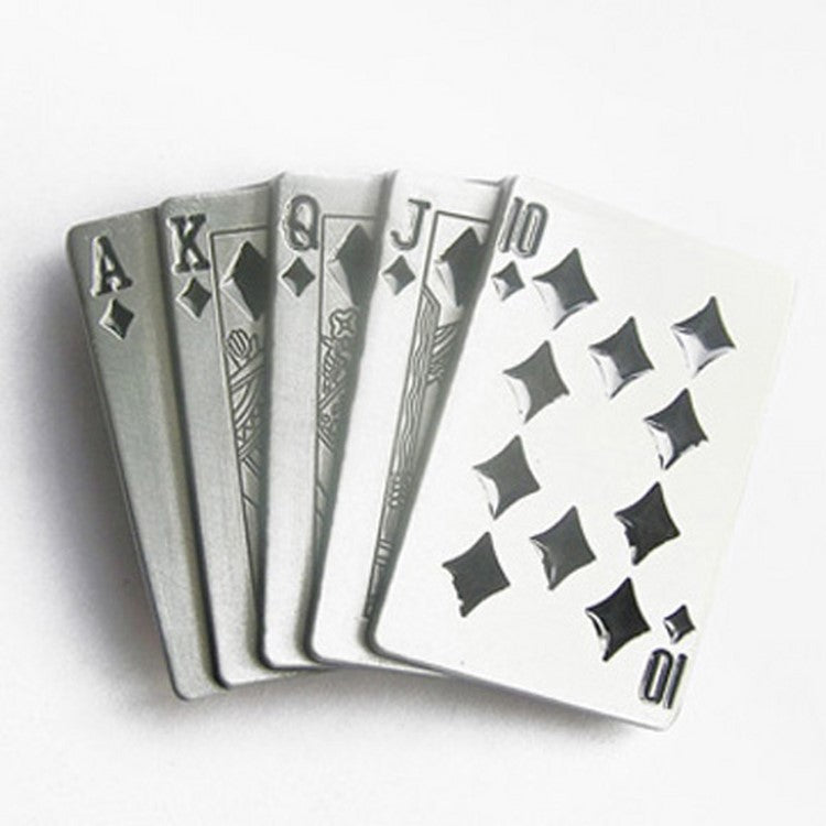 Gürtelschnalle - Royal Flush Poker Cards