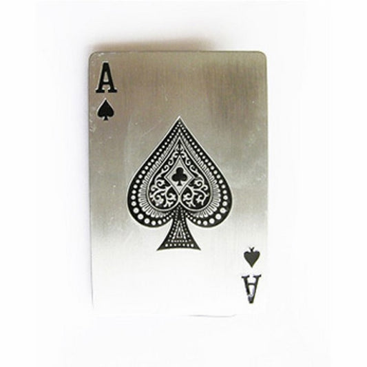 Gürtelschnalle - Ace Spade Poker Card