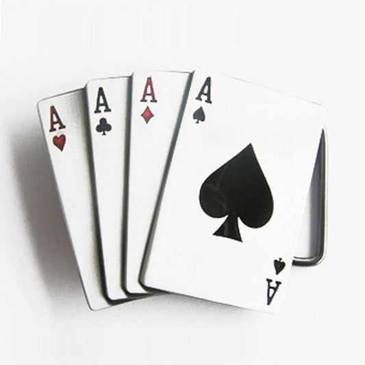 Gürtelschnalle - Aces Poker Card