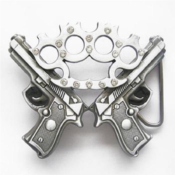 Gürtelschnalle - Knuckle With Guns