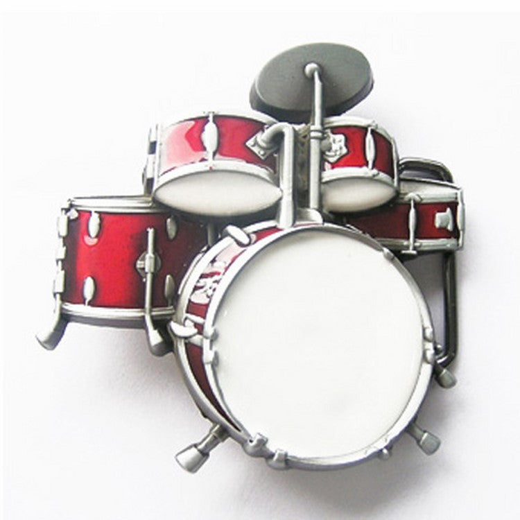 Gürtelschnalle - Drum Kit Red