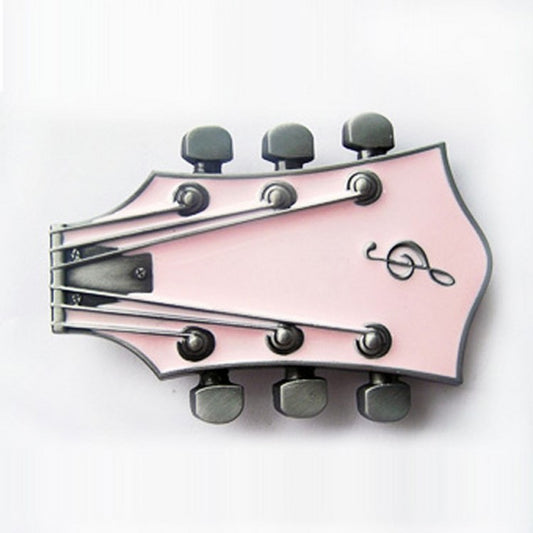 Gürtelschnalle - Guitar Pink
