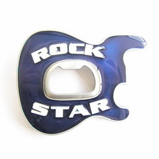 Gürtelschnalle - Rock Star Guitar Blue