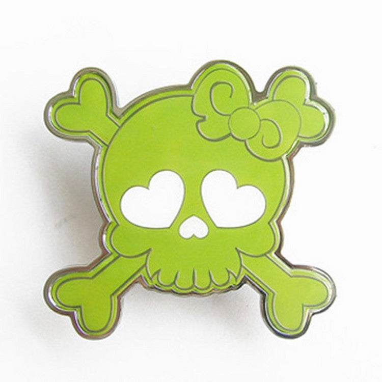 Gürtelschnalle - Girlie Skull Green