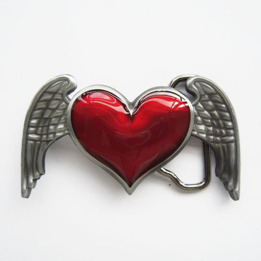 Gürtelschnalle - Heart Angel Wings