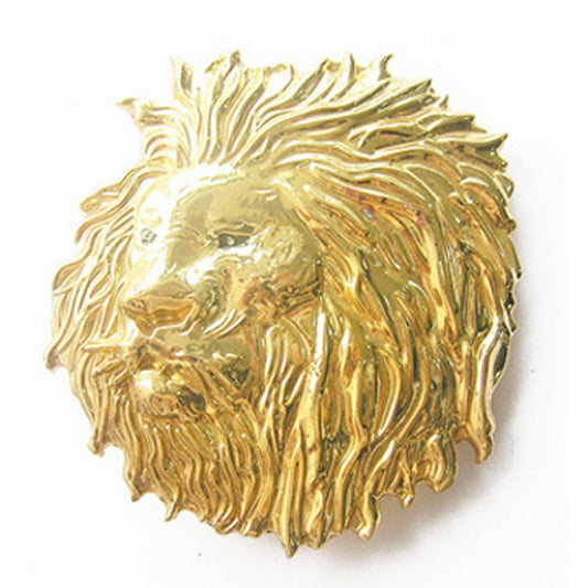 Gürtelschnalle - Lion Head Gold