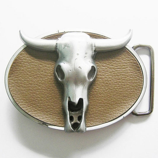 Gürtelschnalle - Western Rodeo Bull Skull