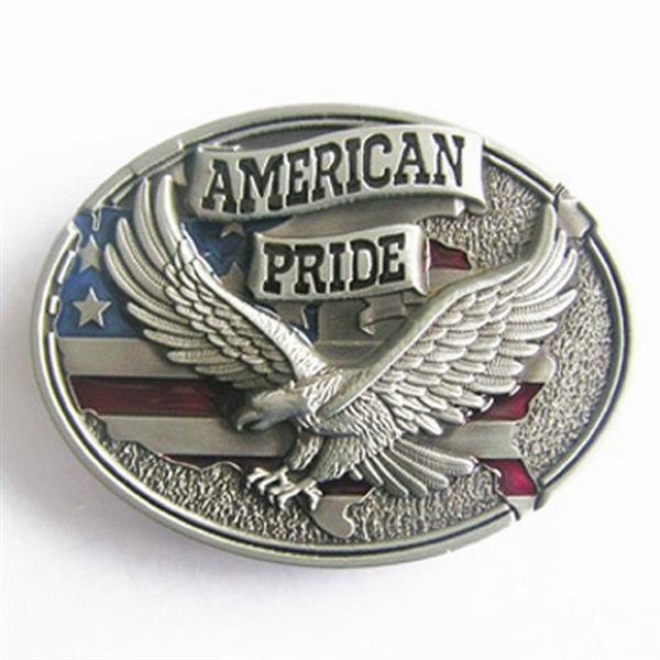 Gürtelschnalle - Western American Pride Eagle Flag