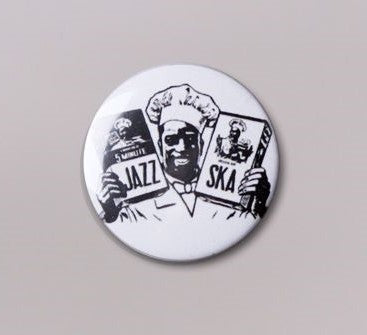 Button - Jazz & Ska Cook, white