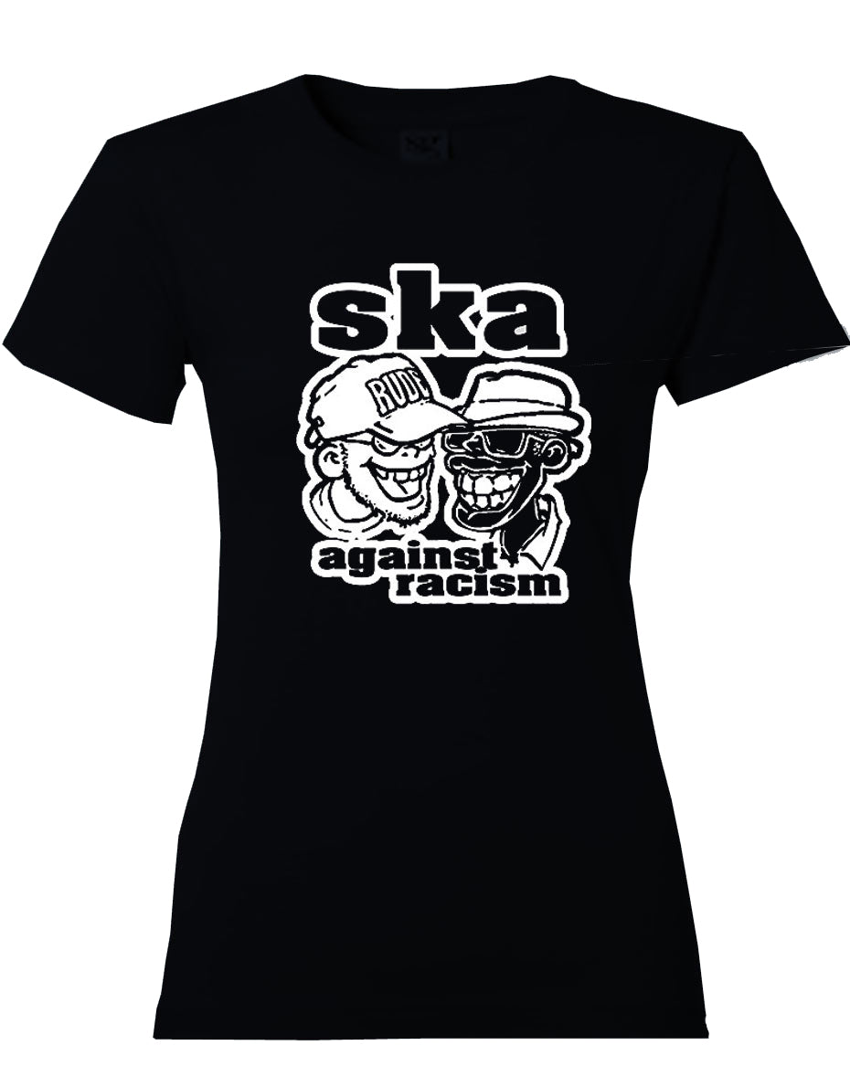 Girl-Shirt - Busters - Ska Against Racism, schwarz