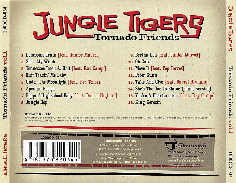 CD - Jungle Tigers - Tornado Friends Vol. 1