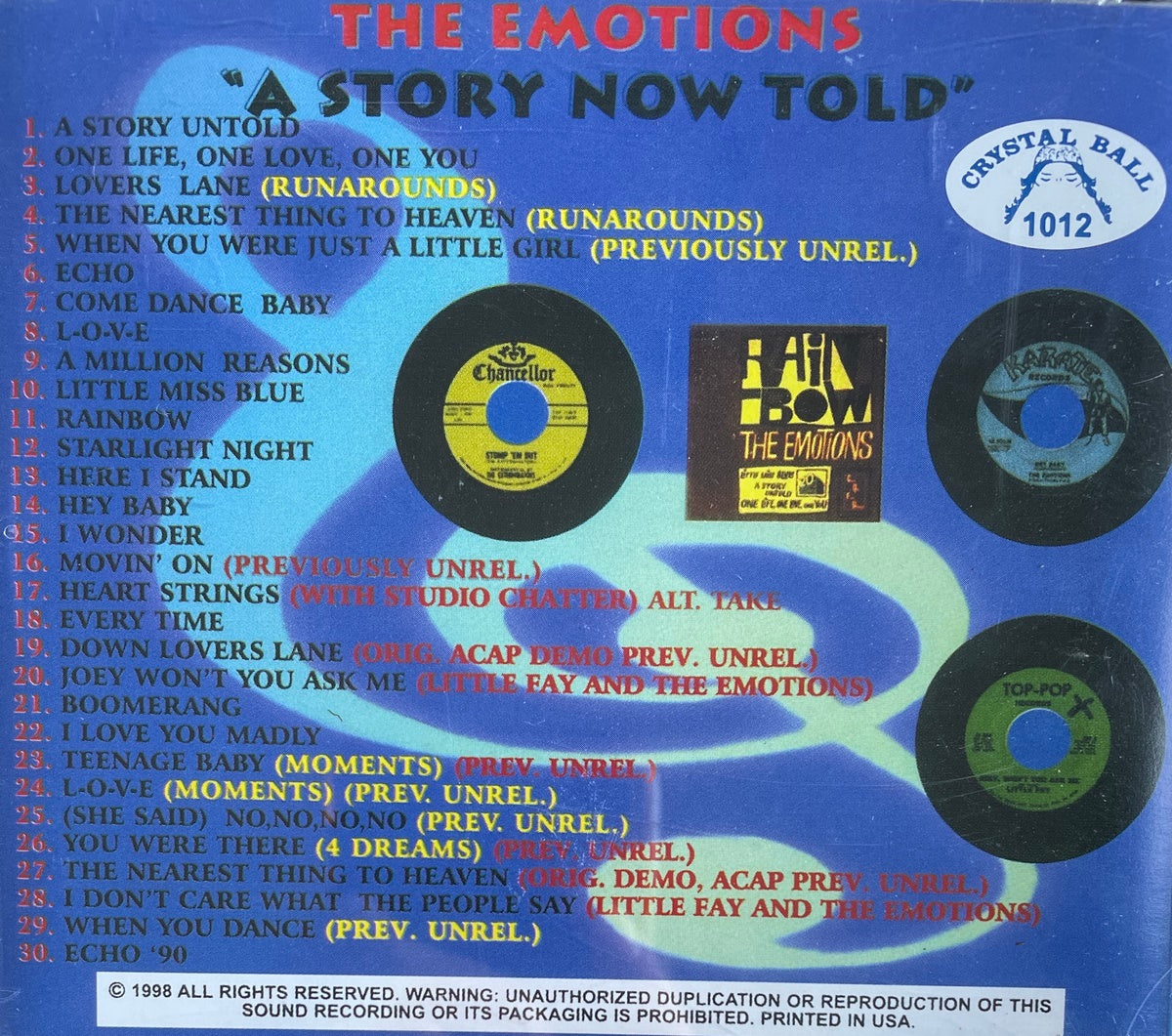 CD - Emotions - A Story Now Told