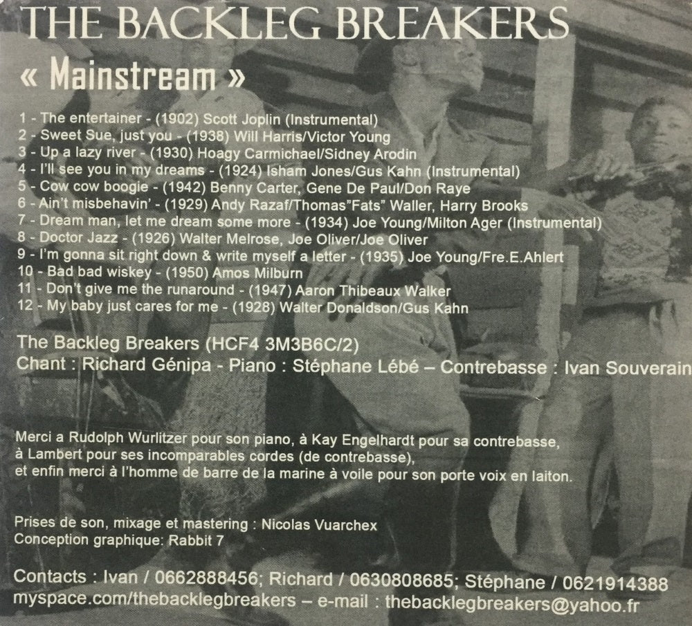 CD - Backleg Breakers - Mainstream
