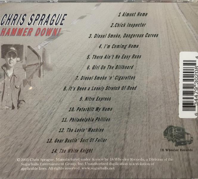 CD - Chris Sprague - Hammer Down!