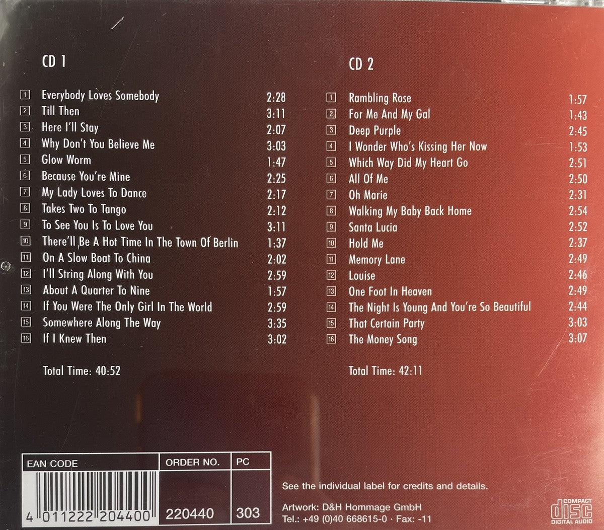 CD-2 - Dean Martin - The Greatest Hits