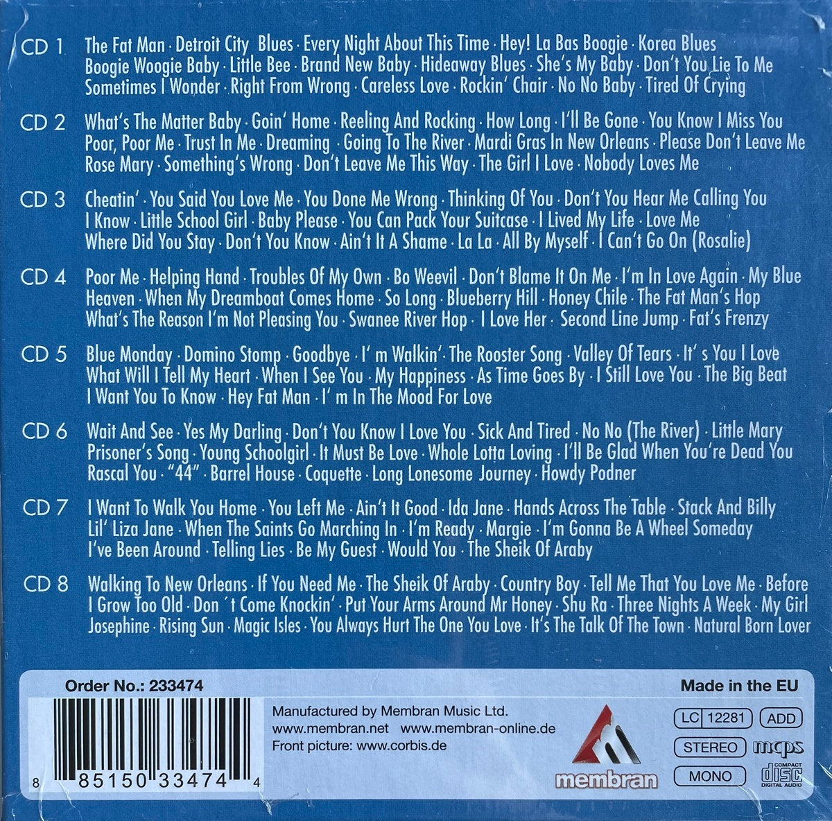 CD-8 - Fats Domino - The Original Rock & Roll Classics