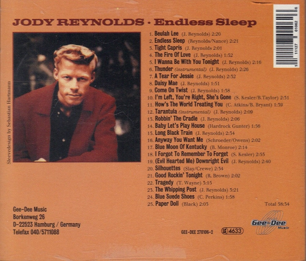 CD - Jody Reynolds - Endless Sleep