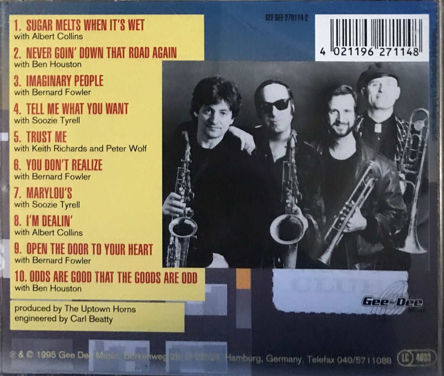 CD - Uptown Horns - The Uptown Horns Revue