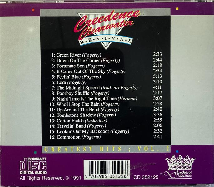 CD - Creedence Clearwater - Revival Greatest Hits Vol. 2