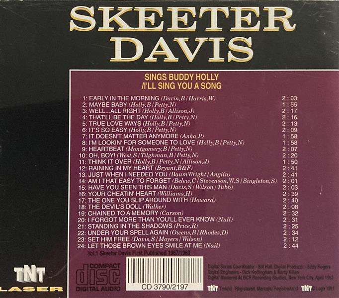 CD - Skeeter Davis - Vol. 1