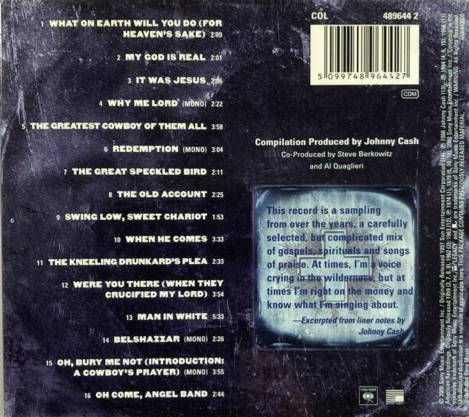 CD - Johnny Cash - God