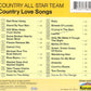 CD - Country All Star Team - Country Love Songs