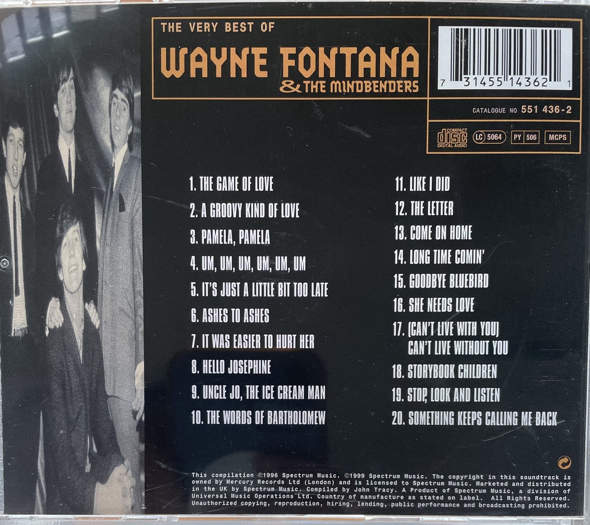 CD - Wayne Fontana & The Mindbenders - The Very Best Of