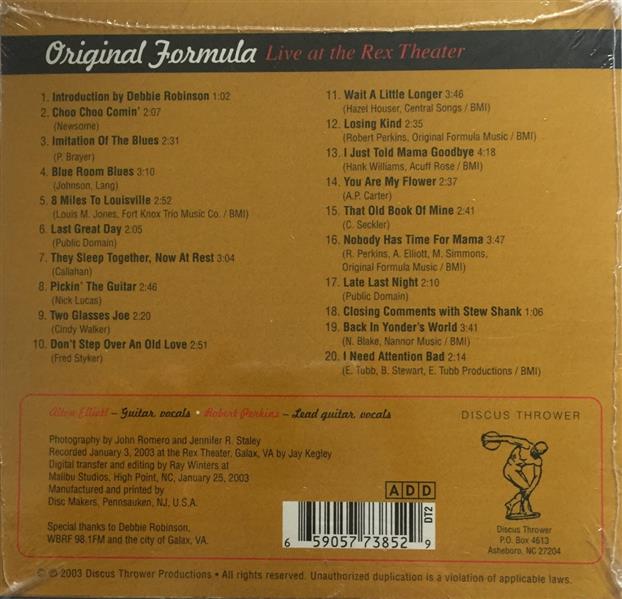 CD - Original Formula - Live At The Rex Theater