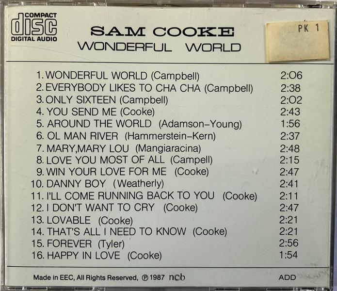 CD - Sam Cooke - Wonderful World