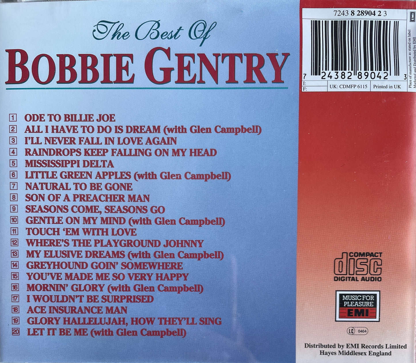 CD - Bobbie Gentry - The Best Of