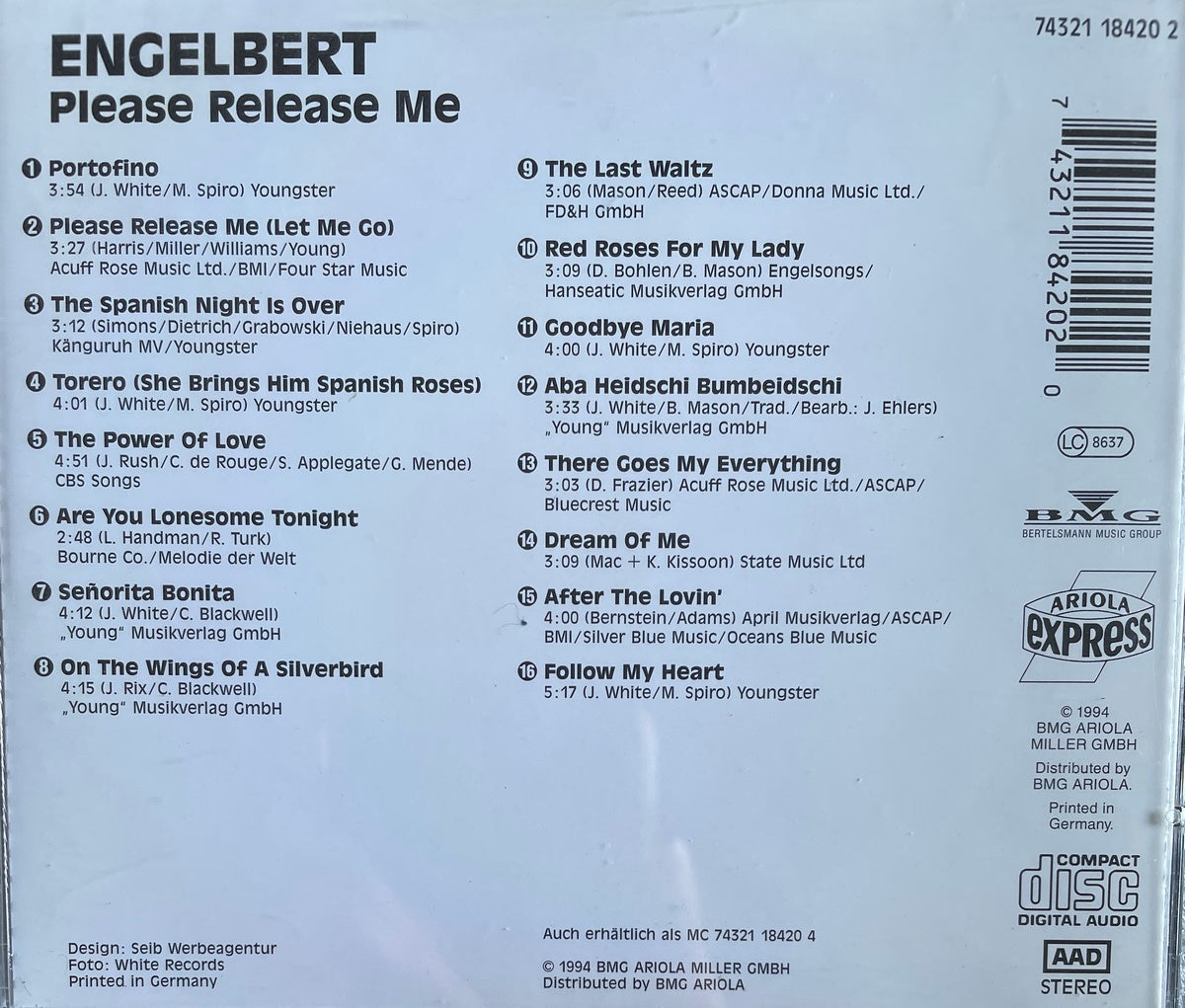 CD - Engelbert - Please Release Me