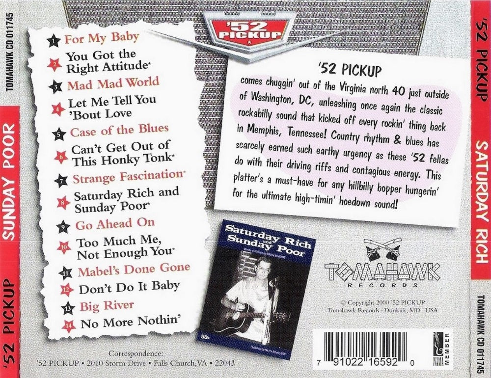 CD - '52 Pickup - Saturday Rich