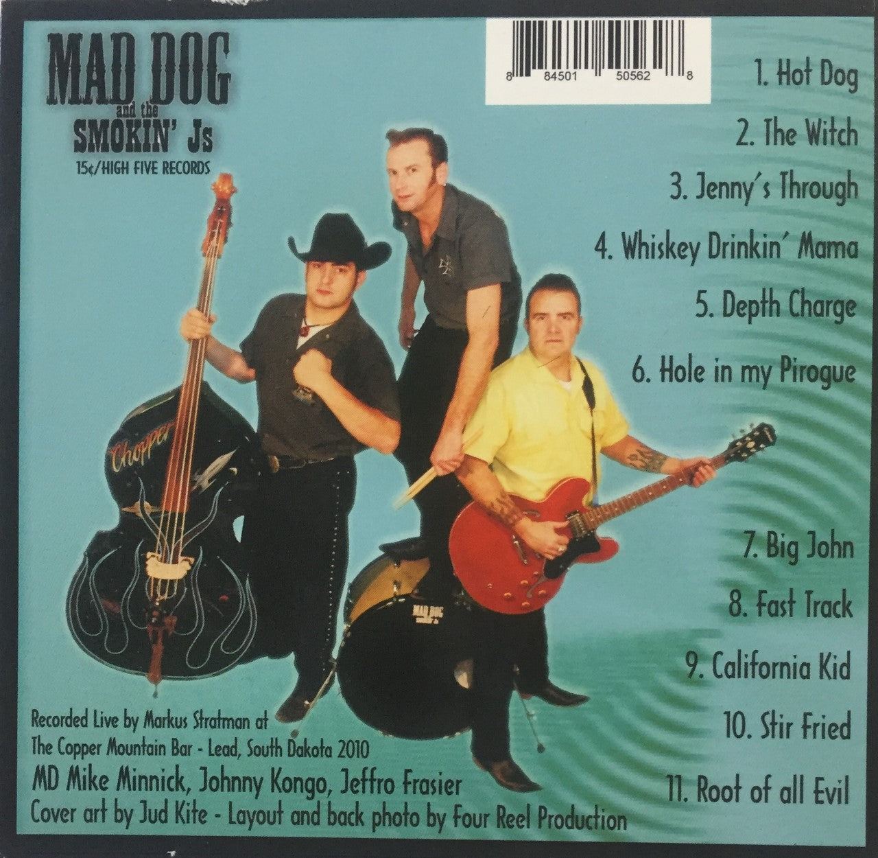 CD - Mad Dog And The Smokin' Js - Live