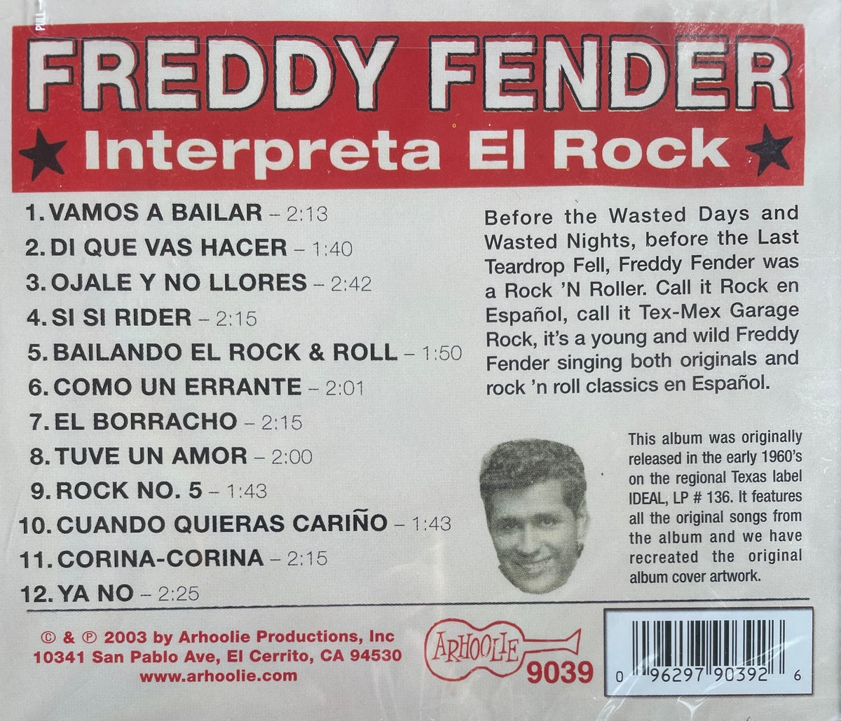 CD - Freddy Fender - Interpreta El Rock!