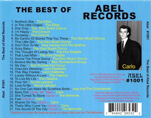 CD - VA - The Best Of Abel Records