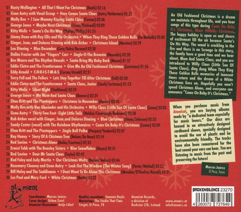 CD - VA - Come On Baby It's Christmas - More Hillbilly Christmas