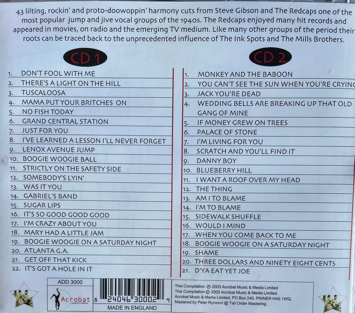 CD-2 - Steve Gibson And The Redcaps - It's So Good! 1943 - 1951