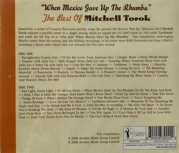 CD-2 - Mitchell Torok - The Best Of When Mexico Gave Up The Rhumba