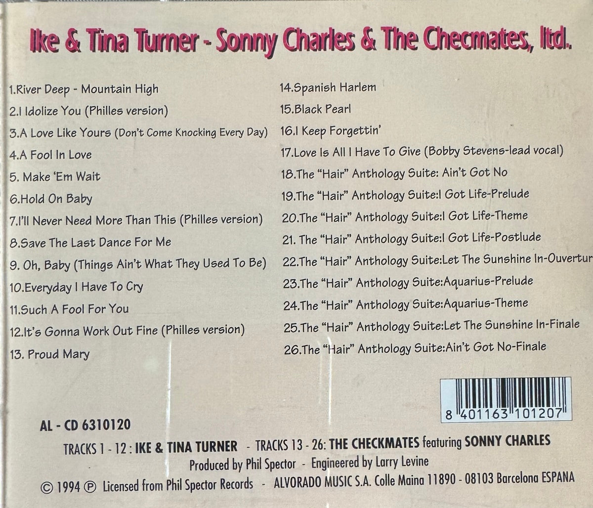 CD - Ike & Tina Turner-Sonny Charles & The Checkmates - River Deep - Mountain High