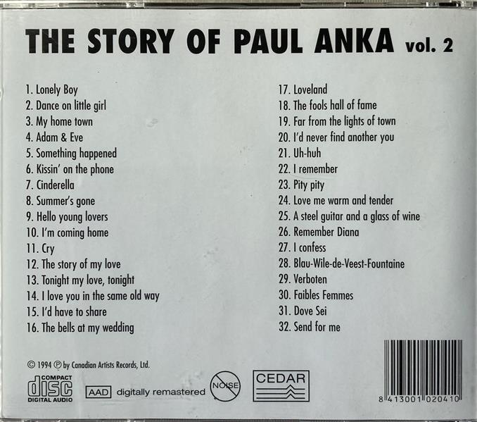 CD - Paul Anka - The Story of Paul Anka Vol.2